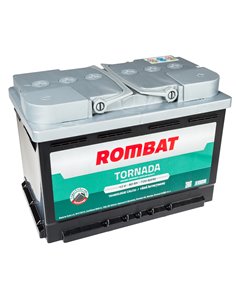 ROMBAT TORNADA 12V 80Ah 720A - Borna Normala (dreapta +)