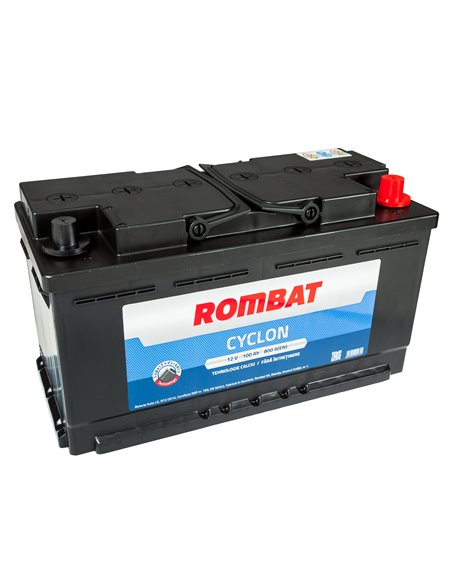 ROMBAT CYCLON 12V 100Ah 800A - Borna Normala (dreapta +)