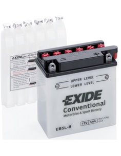 EXIDE CONVENTIONAL moto 12V 5Ah 65A - Borna Normala (dreapta +)