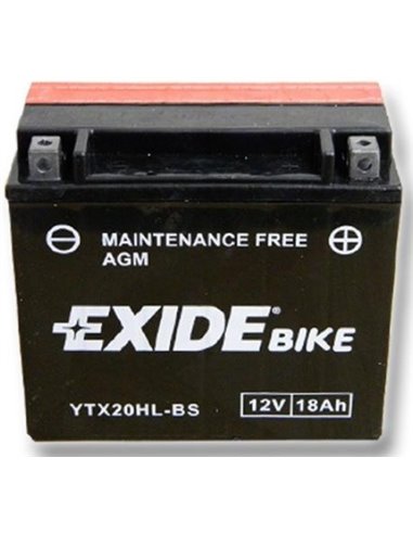 EXIDE AGM - moto START-STOP 12V 18Ah 270A - Borna Normala (dreapta +)