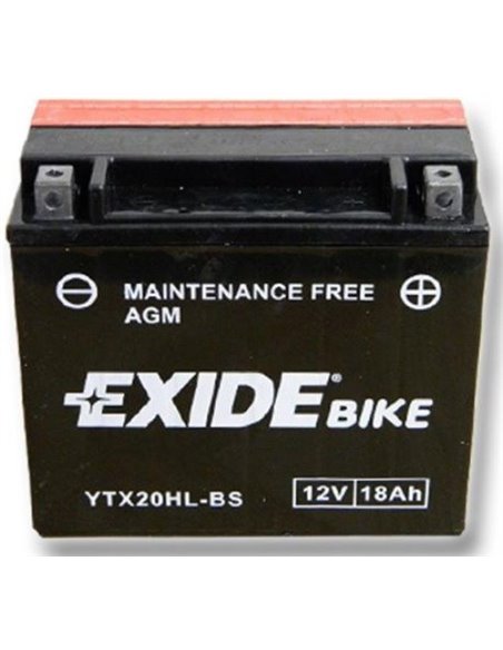 EXIDE AGM - moto START-STOP 12V 18Ah 270A - Borna Normala (dreapta +)