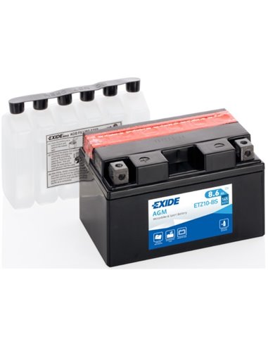 EXIDE AGM - moto START-STOP 12V 8.6Ah 145A - Borna Inversa (stanga +)