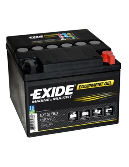EXIDE Equipment GEL Marine Multifit 12V 25Ah 150A - Borna Normala (dreapta +)