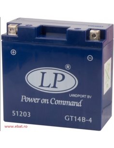 LANDPORT GEL - Power on Command - moto 12V 12Ah - Borna Inversa (stanga +)