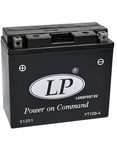 LANDPORT AGM - Power on Command - moto START-STOP 12V 10Ah - Borna Inversa (stanga +)