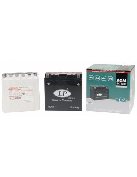 LANDPORT AGM Power on Command - moto START-STOP 12V 12Ah - Borna Inversa (stanga +)