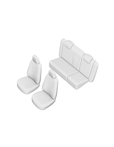 SET HUSE SCAUN SKODA OCTAVIA II 2004-2009 (BANCHETA FRACTIONATA) TIP 2 CU TETIERE SPATE IN FORMA DE L