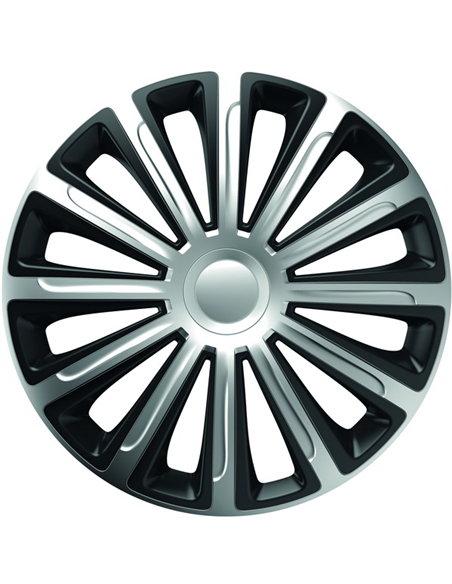 SET CAPACE ROTI 14' SILVER&BLACK TREND
