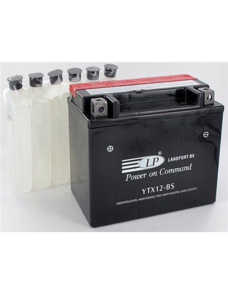 LANDPORT AGM - Power on Command - moto START-STOP 12V 10Ah - Borna Inversa (stanga +)