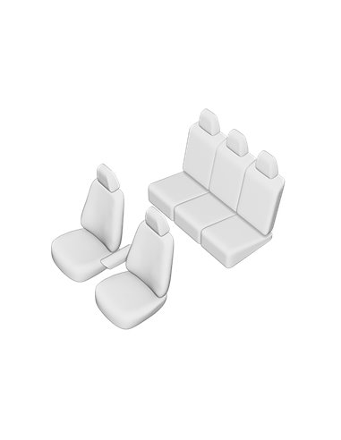 SET HUSE SCAUN VOLKSWAGEN SHARAN 5 LOCURI 2000-2005 (SCAUNE INDIVIDUALE SPATE)