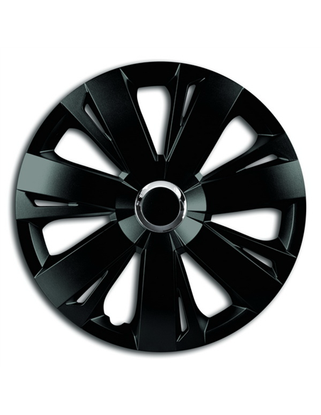 SET CAPACE ROTI 15' NEGRE CU INEL CROMAT ENERGY