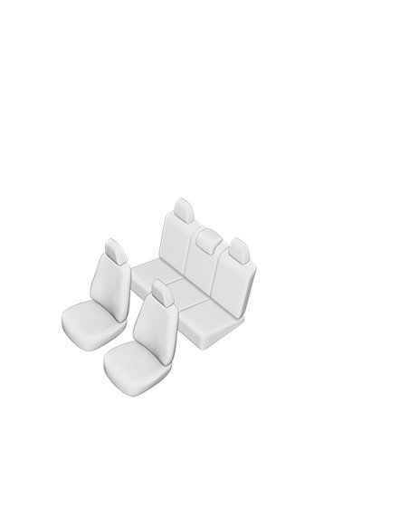 SET HUSE SCAUN VOLKSWAGEN TOURAN 2004-2009 (SCAUNE INDIVIDUALE SPATE)
