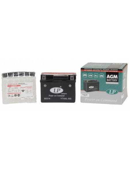 LANDPORT AGM Power on Command - moto START-STOP 12V 3Ah - Borna Normala (dreapta +)