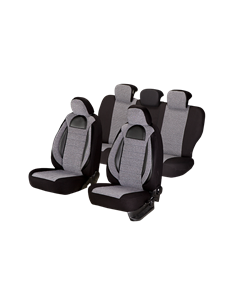 SET HUSE SCAUN RACING GRI - NEGRU