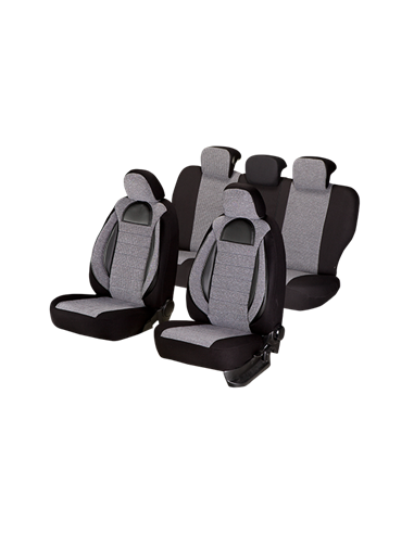 SET HUSE SCAUN RACING GRI - NEGRU
