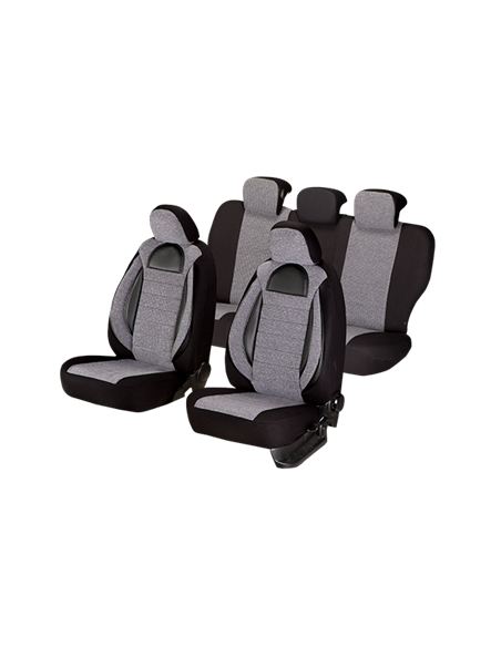 SET HUSE SCAUN RACING GRI - NEGRU