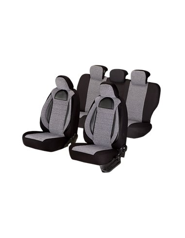 SET HUSE SCAUN RACING GRI - NEGRU