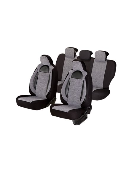 SET HUSE SCAUN RACING GRI - NEGRU