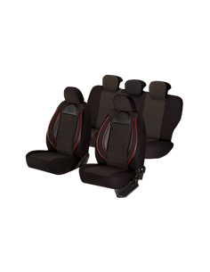 SET HUSE SCAUN RACING NEGRU