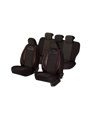 SET HUSE SCAUN RACING NEGRU