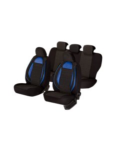SET HUSE SCAUN RACING NEGRU - ALBASTRU