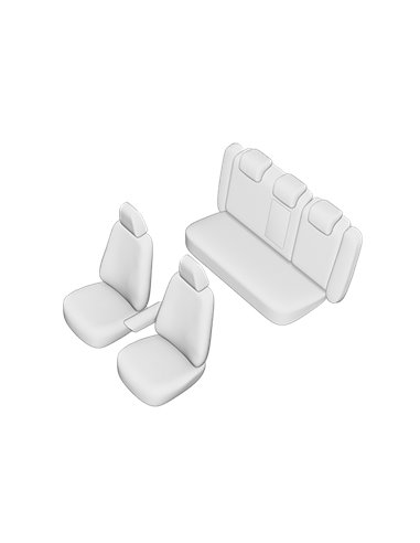 SET HUSE SCAUN AUDI A-4 (B8) 2009-2016 (BANCHETA FRACTIONATA) CU TETIERE FATA STANDARD, TETIERE SPATE IN FORMA DE L