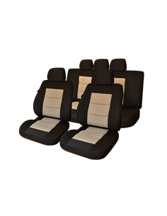 SET HUSE SCAUN PREMIUM LUX NEGRU-BEJ UMB3