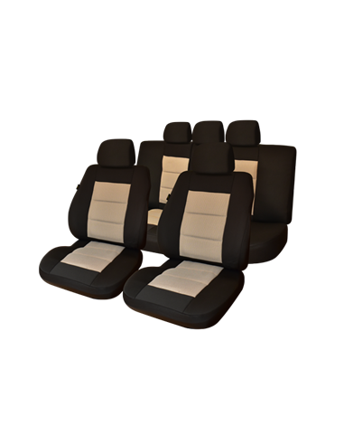 SET HUSE SCAUN PREMIUM LUX NEGRU-BEJ UMB3