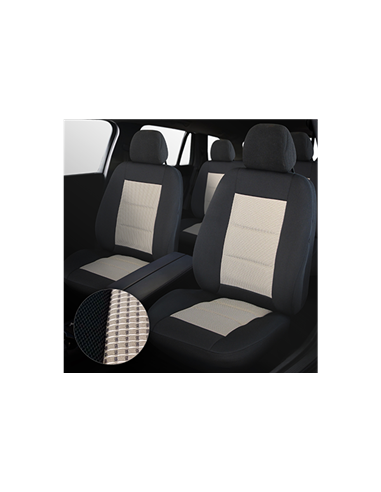 SET HUSE SCAUN PREMIUM LUX NEGRU-BEJ UMB3