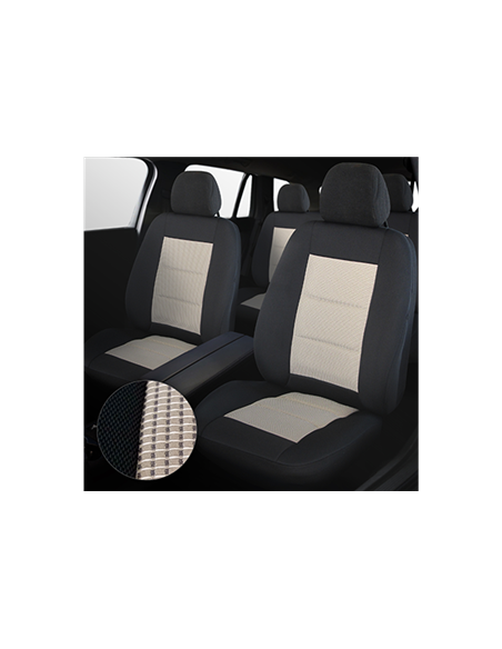 SET HUSE SCAUN PREMIUM LUX NEGRU-BEJ UMB3
