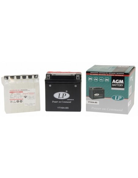 LANDPORT AGM Power on Command - moto START-STOP 12V 9Ah - Borna Inversa (stanga +)
