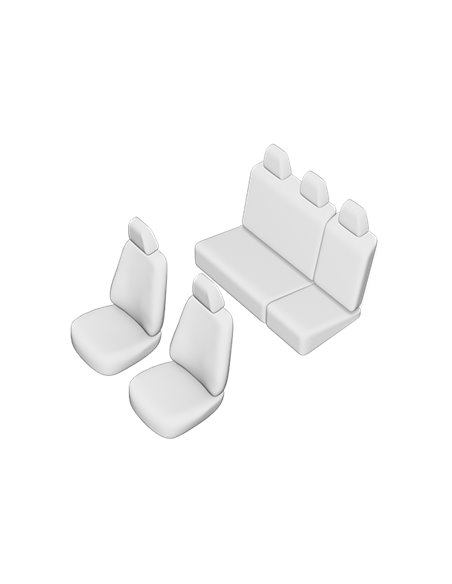 SET HUSE SCAUN FIAT DOBLO PANORAMA 5 LOCURI 2006-2013 (BANCHETA FRACTIONATA)