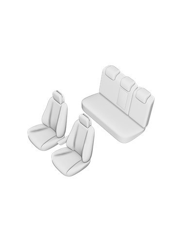 SET HUSE SCAUN VOLKSWAGEN PASSAT B8 SEDAN 2015 (BANCHETA FRACTIONATA) CU TETIERELE SPATE IN FORMA DE L