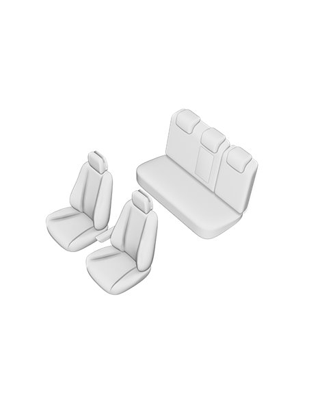 SET HUSE SCAUN VOLKSWAGEN PASSAT B8 SEDAN 2015 (BANCHETA FRACTIONATA) CU TETIERELE SPATE IN FORMA DE L
