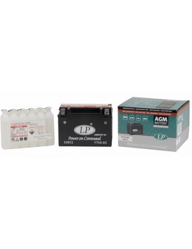 LANDPORT AGM - moto - Power on Command START-STOP 12V 8Ah - Borna Inversa (stanga +)