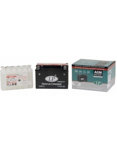 LANDPORT AGM - moto - Power on Command START-STOP 12V 8Ah - Borna Inversa (stanga +)