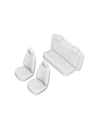 SET HUSE SCAUN SKODA OCTAVIA II FACELIFT 2010-2012 (BANCHETA FRACTIONATA) TIP 2 CU TETIERE SPATE IN FORMA DE L