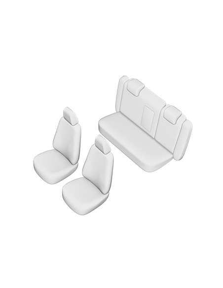 SET HUSE SCAUN SKODA OCTAVIA II FACELIFT 2010-2012 (BANCHETA FRACTIONATA) TIP 2 CU TETIERE SPATE IN FORMA DE L