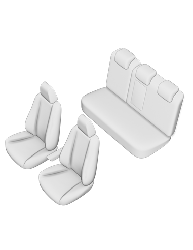 SET HUSE SCAUN NISSAN QASHQAI 2017- (BANCHETA FRACTIONATA) CU TETIERE IN FORMA DE L