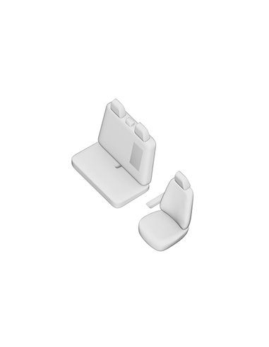 SET HUSE SCAUN PEUGEOT BOXER (2+1) 2007- (SCAUNE INDIVIDUALE SPATE)