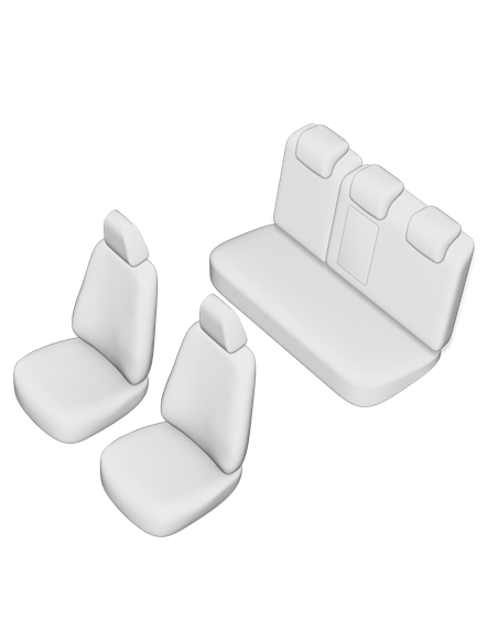 SET HUSE SCAUN SUZUKI S-CROSS 2013-2018 (BANCHETA FRACTIONATA) CU TETIERE SPATE  IN FORMA DE L