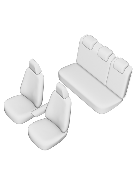 SET HUSE SCAUN AUDI A3 2012- (BANCHETA FRACTIONATA) CU TETIERE SPATE IN FORMA DE L