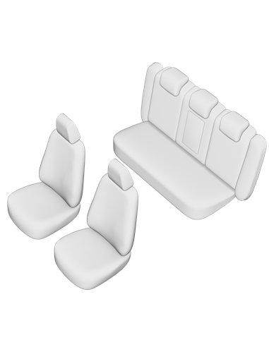 SET HUSE SCAUN AUDI A4 2017- (BANCHETA FRACTIONATA) CU TETIERE SPATE IN FORMA DE L