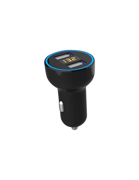 INCARCATOR AUTO 2XUSB QC3.0 CU AFISAJ TENSIUNE/PUTERE LED