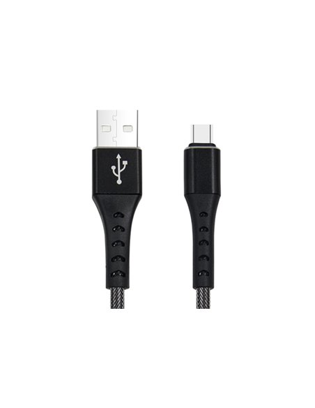 CABLU DATE INCARCARE FISH FAST CHARGE 3.0 USB LA TYPE-C 1M 3A NEGRU