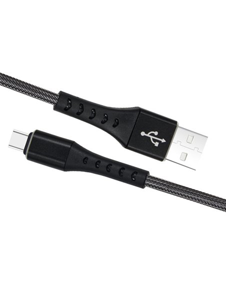 CABLU DATE INCARCARE FISH FAST CHARGE 3.0 USB LA TYPE-C 1M 3A NEGRU