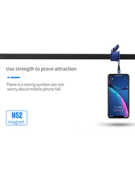 CABLU DATE INCARCARE 3IN1 FAST CHARGE 3.0 USB LA MICRO USB/TYPE-C/LIGHTNING 1.5M 3A NEGRU