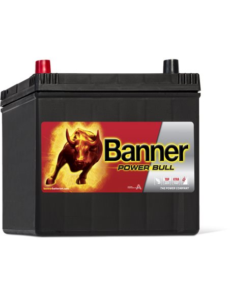 BANNER Power Bull 12V 60Ah 510A - Borna Inversa (stanga +)