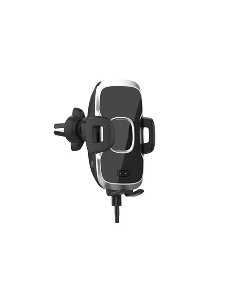 SUPORT TELEFON AUTO SMART CU INCARCARE WIRELESS FAST CHARGE SI FIXARE IN GRILA DE VENTILATIE