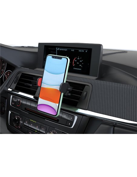SUPORT TELEFON AUTO EXTENSIBIL 58-95 MM CU PRINDERE IN GRILA DE VENTILATIE